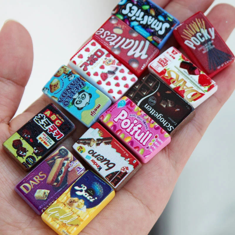 1/6 Miniature Dollhouse Snack Mini Chocolate Bean Model Food for BJD Doll Kitchen Accessories Toys for Girl