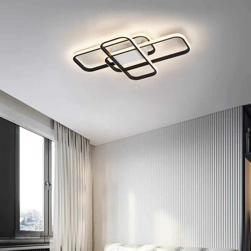 Alexa Smart Home Modern Led ceiling lights for livingroom bedroom lustre Led ceiling light White/Black led Ceiling Lamp fixture