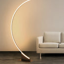 Modern Arc Shape Floor Lamp for living room Bedroom Study Room Led Dimmable Remote Control Standing  Indoor Decor Lighting