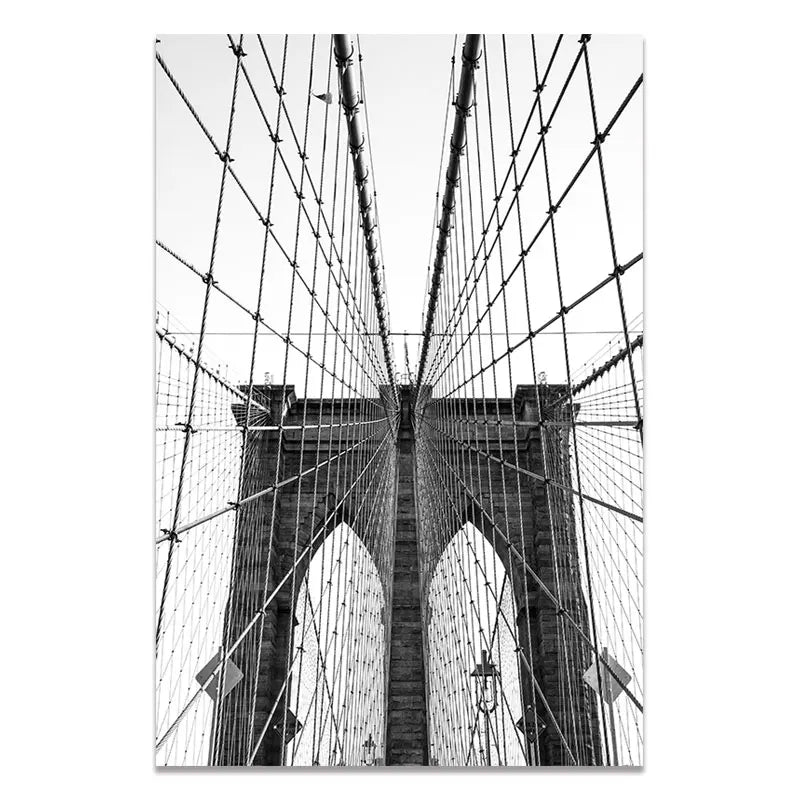 New York City Canvas Prints Statue of Liberty Posters and Prints Black and White Wall Art Pictures Living Room Decoration Poster