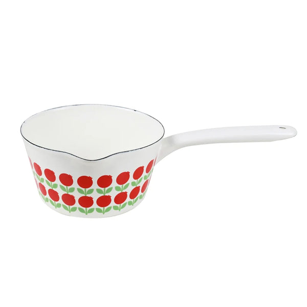 Japanese porcelain enameled thickened single handle hot milk soup rice noodle pot baby food stewpan saucepan sauce pan