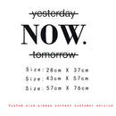 Now Quotes Motivational Sentence Wall Sticker Art Decals office wall stickers For Kids Rooms Nursery Room Decoration Wallpaper