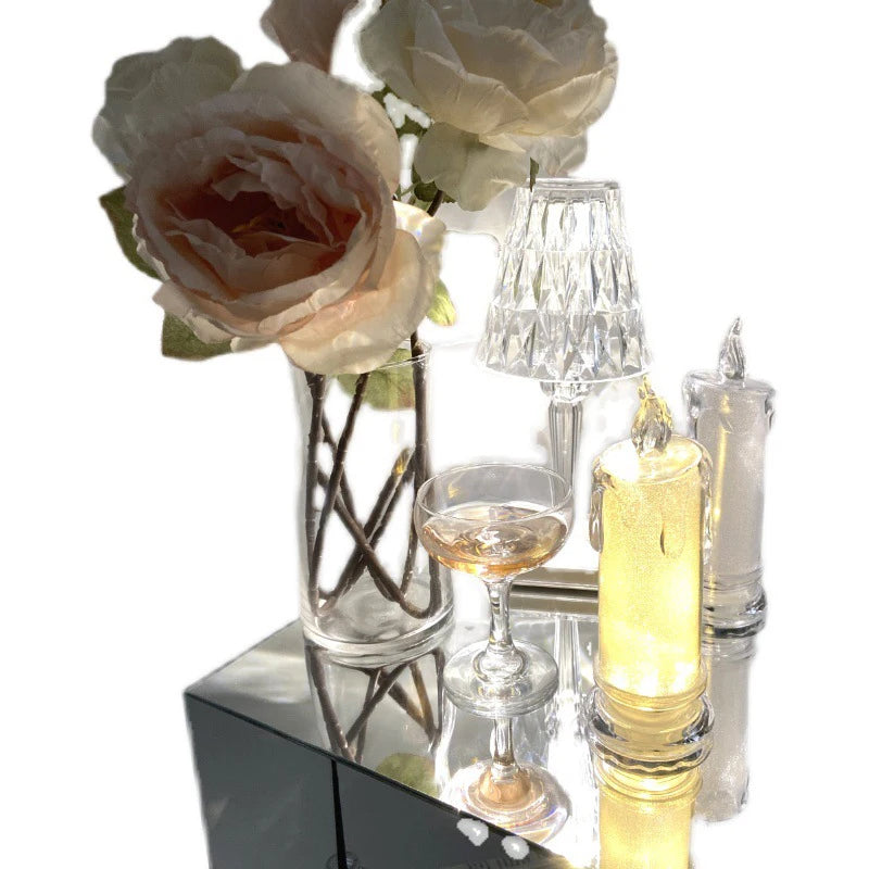 Flickering Flameless Battery Power LED Candles Tealight Night Lights Lamp for Wedding Birthday Party Valentine's Day Home Decor