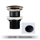 Pop Up Drain Button Bathroom Sink Plug Drainer Siphon Waste Stopper Wash Basin Faucet Accessory Washbasin Pipe Black Gold Rose