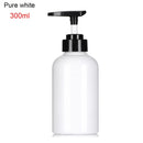 300/500ml Refillable Clear Empty Bottle Soap Liquid Shower Gel Shampoo Dispenser Bottles with Press Pump Lotion Bottle Reusable