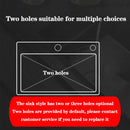 DQOK Stainless Steel Kitchen Sink Slot Dish Basin Kitchen Sink Drain Basket And Drain Pip Rectangular