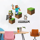 3D Cartoon  Steve Games Wall Stickers    Gifts for children   wall stickers for kids   Environmental PVC decoration for wall