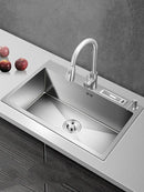 2021 Home Improvement Kitchen Sink Large Single Household Stainless Steel 304 Hand Home Improvement Torneira Gourmet Washing