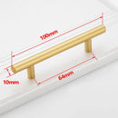 Black Golden Cupboard Handle Brushed Stainless Steel Kitchen Cabinet Door Knob Furniture Drawer Pull  Hardware Pulls  Bar Handle