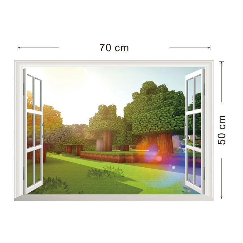 3D Cartoon  Steve Games Wall Stickers    Gifts for children   wall stickers for kids   Environmental PVC decoration for wall