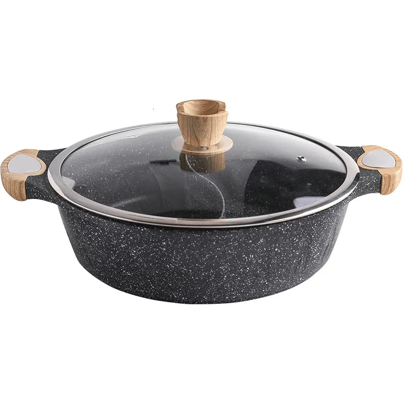 Chinese Yuanyang pot hot household electromagnetic stove cooker soup stewpan two-flavor chafing dish chafingdish