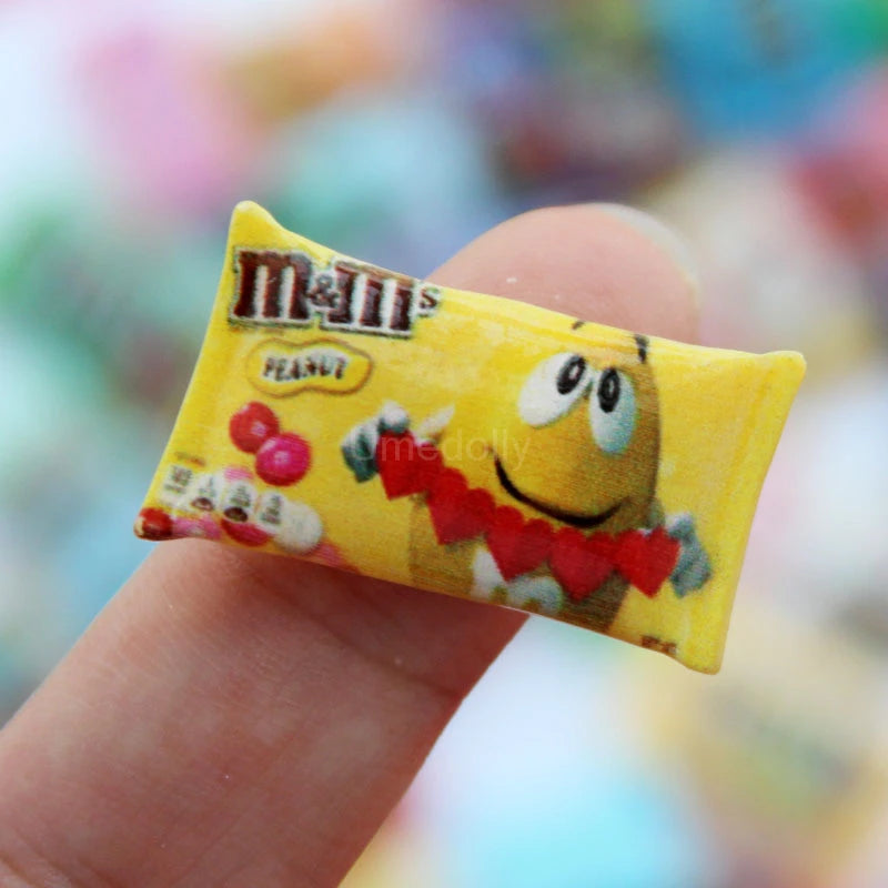 1/6 Miniature Dollhouse Snack Mini Chocolate Bean Model Food for BJD Doll Kitchen Accessories Toys for Girl
