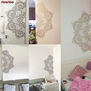 Square Mandala Wall Sticker Vinyl Decals For Living Rooms Decoration Yoga Decal Creative Stickers Home Bedroom Decor Decal1