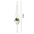 Macrame Plant Hanger Baskets Flower Pots Holder Balcony Wall Hanging Planter Decor Knotted Lifting Rope Home Garden Supplies