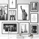 New York City Canvas Prints Statue of Liberty Posters and Prints Black and White Wall Art Pictures Living Room Decoration Poster