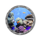 Bathroom Pvc Decals Underwater Fish Wall Stickers Waterproof Capybara Dolphin Tortoise Stickers Washing Machine Decoration