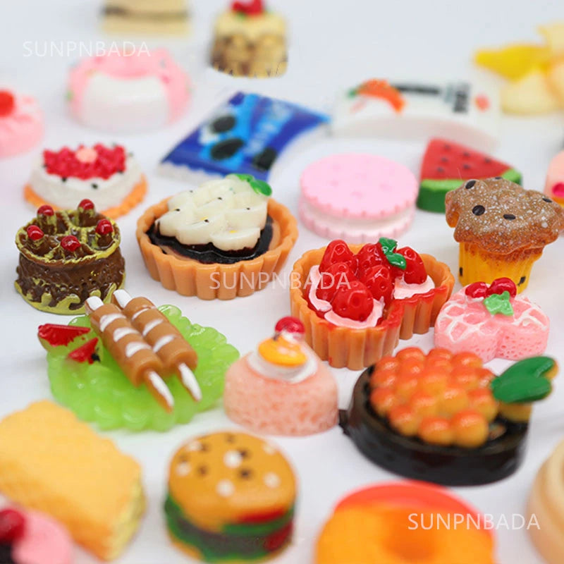 Cute Miniature Dollhouse Supermarket Food Snacks Mini Cake Wine Drink for Blyth Barbies BJD Doll Kitchen Accessories