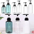 300/500ml Refillable Clear Empty Bottle Soap Liquid Shower Gel Shampoo Dispenser Bottles with Press Pump Lotion Bottle Reusable