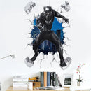 3D  Avengers Black Panther wall stickers  living room bedroom wall decoration Marvel movie poster wall stickers for kids rooms