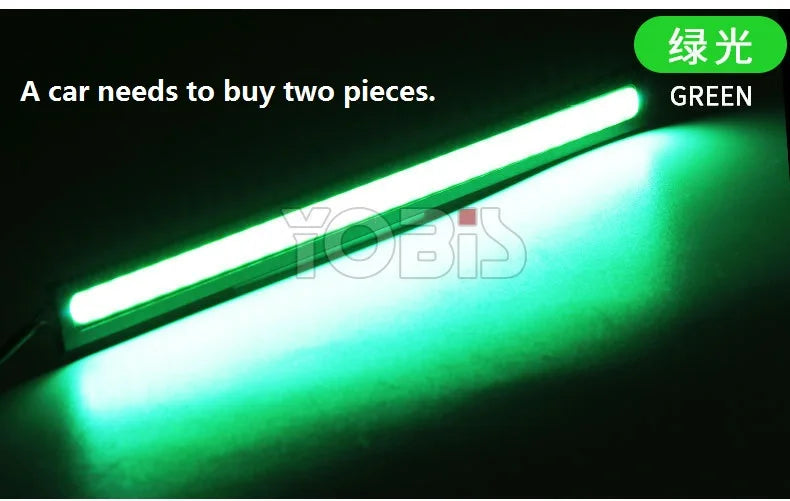 17cm Universal Daytime Running Light COB DRL LED Car Lamp External Lights Auto Waterproof Car Styling Led DRL Lamp 12V Day Light