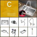 2021 Home Improvement Kitchen Sink Large Single Household Stainless Steel 304 Hand Home Improvement Torneira Gourmet Washing