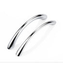 Curved Handles Wardrobe Cabinet Pull Handles Drawer Knobs Zinc Alloy Cupboard Door Handle Furniture Fitting Home Hardware