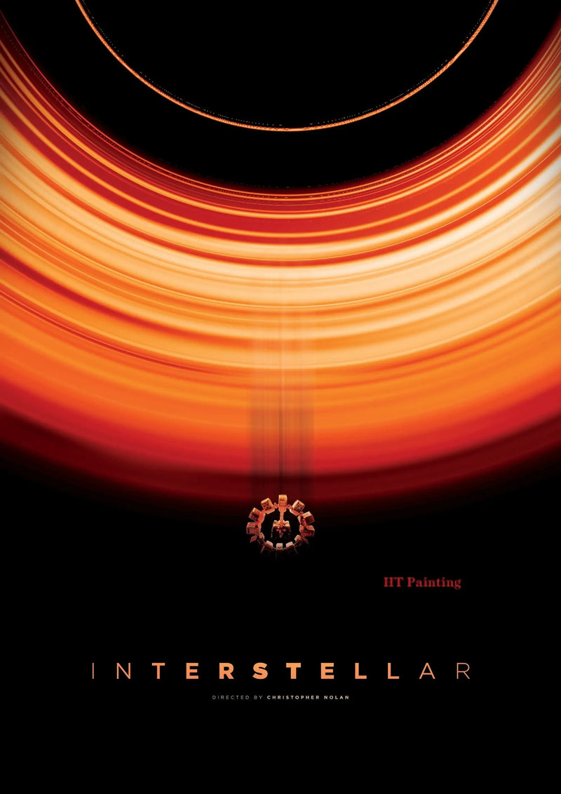 Sci-fi movie interstellar movie poster canvas painting universe planet wall art picture modern room home decoration