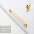 Aluminum Gold Furniture Handle Solid Cabinet Pulls Drawer Knobs Kitchen Door Cupboard Handle Pulls Modern Furniture Hardware