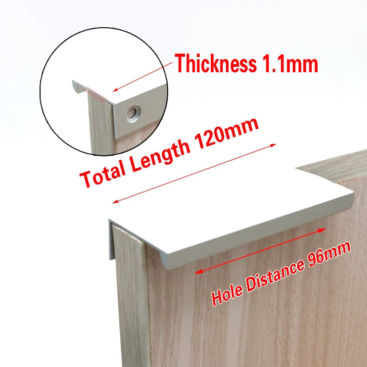 Cabinet Pulls Drawer Knobs  Black Silver Orange Gold Hidden  Handles Stainless Steel  Kitchen Cupboard Furniture Hardware