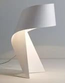 Modern Minimalist Iron Black White Origami Bedside Table Desk Lamp E27 LED Decorative Night Light Living Room Lamps Bedroom