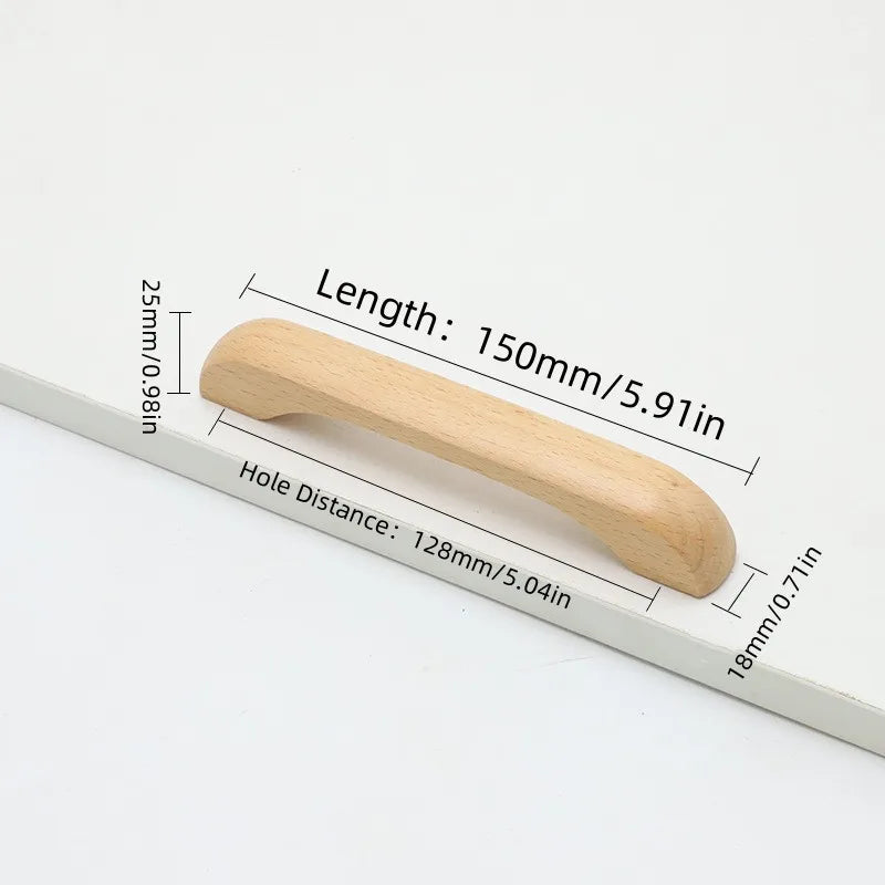 1pc Log Style Kitchen Cabinet Handle Drawer Solid Wood Furniture Wooden Door Drawer Knobs Cupboard Handles for Furniture