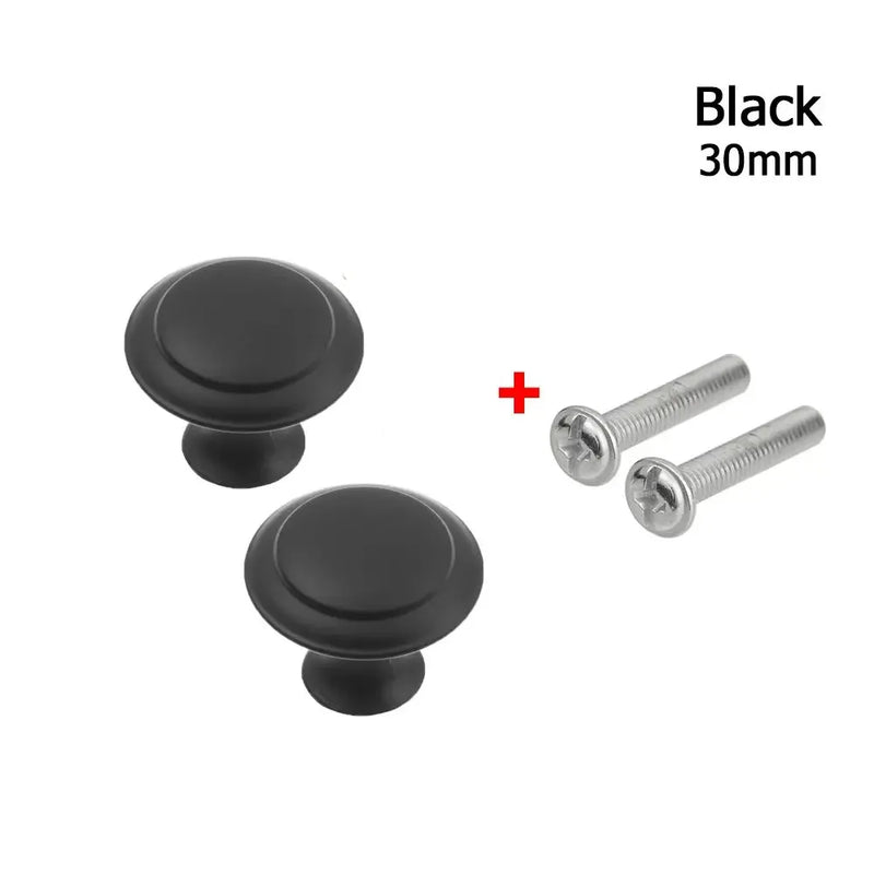 2pcs/lot Kitchen Cupboard Round Shape Furniture Fitting Cabinet Cabinet Pulls Wardrobe Pulls Drawer Knob Door Handle