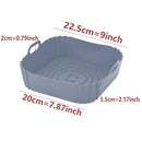 Reusable Airfryer Pan Liner Accessories Silicone Air Fryers Oven Baking Tray Pizza Chicken Airfryer Non-stick Silicone Mould