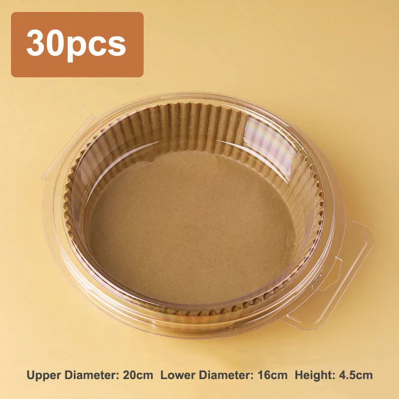 Airfryer Baking Paper Oil-Proof and Oil-Absorbing Air Fryer Disposable Paper Liner for Barbecue Plate Round Oven Pan Pad