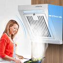 230W Mini Side Suction Range Hood Stainless Steel Panel Hanging Household Ventilator 400mm Kitchen Exhaust Cooker Hoods 220V
