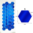 Wholesale Acrylic Hexagon Mirror Wall Stickers Self Adhesive Solid Paster DIY Tile Decals Living Room Art Decoration Ornaments