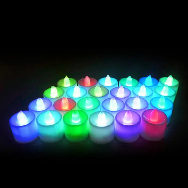 Flameless LED Candle Light Battery Powered Candles Tea Lights Lamp Wedding Birthday Party Decorations Romantic Lights