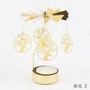 Multi-shape Rotating Candlesticks Snowflake Angel Romantic Tea Party Candle Holder Wedding Christmas Metal Home Decor