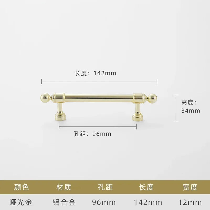 Cabinet Hardware Modern Minimalism Aluminum Alloy Kitchen Cabinet Handles for Bathroom Drawer Pulls Drawer Handles Door Knob