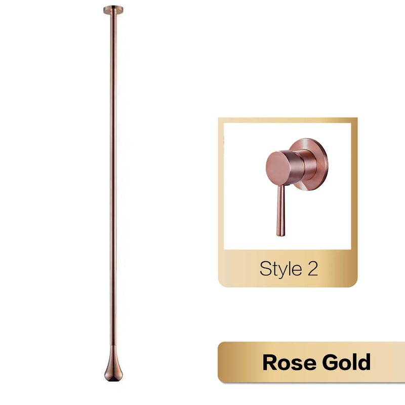 Luxury brushed gold brass bathroom faucet ceiling design with dual control of Hot & Cold sink faucet Simple and customizable Tap