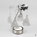 Metal Candlesticks For Candles Modern Room Decor Silver Carousel Candle Tea Light Holder Damper Home Decoration Valentine's Gift