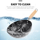 Flat Bottom Wok Pan Iron Everyday Traditional Small Cooking Gas Stove Frying Kitchen Cookware