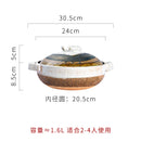 Japanese casserole soup stew pot ceramic high temperature resistant rice noodle stewpan gas cooker household saucepan 0.6-2.5L