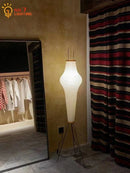 Japanese Designer Atmosphere Akari Noguchi Yong Decorative Floor Lamp Rice Paper Standing Lamp LED E27 Study Bedroom Living Room