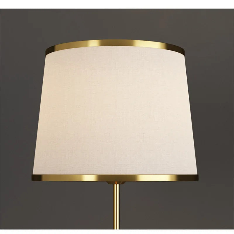 Fabric Lampshade Cosy E27 Led Floor Lamp for Living Room Sofa Side Standing Lamps Remote Control Dimmer Bedroom Bedside Lights