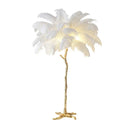 Nordic Feather Floor Lamp Light Luxury Internet Celebrity Ostrich Ins Live Broadcast Room Decoration Atmosphere Table