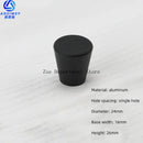 Space Aluminum Single Hole Handle Modern Wardrobe Drawer Round Knob Silver/black/gold Kitchen Cabinet Furniture Small Handle