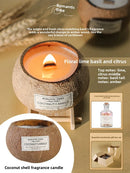 Coconut Scented Candle Shell Gift Box Niche Premium Girls Gift Christmas Souvenir Fragrance Set Ornament