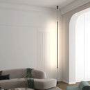 Modern Long Floor Lamps for Living Room Bedroom Bedside Lighting Long Line Floor Light EU Plug AC 220V Black Indoor Suspension