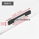 Fashion Black Hidden Cabinet Handles Aluminum Alloy Kitchen Handles Cupboard Pulls Drawer Knobs Furniture Room Door Hardware